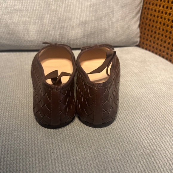 LOEFFLER RANDALL Leonie Espresso Woven Ballet Flat - Picture 4 of 7